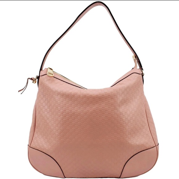 Gucci Handbags - Gucci Bree Hobo Bag with Textured Leather and Gold Hardware